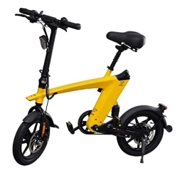 Z BIKES Bike Folding Electric Bike, The Z Bike (Official) Pedal Assist E-Bike with 250W Motor 36V, Removable Lithium-Ion Battery, 55 km Range and Max Speed up to 25Km / h Yellow