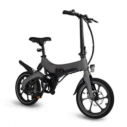 Autoshoppingcenter Bike Folding Electric Bikes, 250W Foldable Pedal Assist E-Bike 16 Inch, Max Speed 25 km / h, 5.2 Ah Removable Lithium Battery, LCD Display, Disc Brake, 3 Modes, Aluminium Alloy Frame, for Adults Men Women