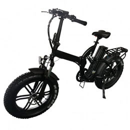 Electric oven Bike Folding Electric Bikes for Adults 20 inch 500W 4.0 Fat Tire Electric Bicycle Folding 48V 15Ah Lithium Battery Ebike (Color : With battery 15.6Ah)