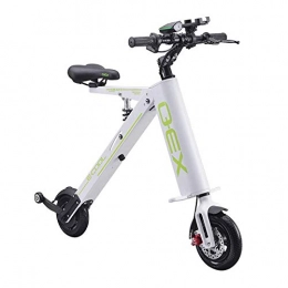 W-BIKE Bike Folding Electric Car Adult Lithium Battery Bicycle Tricycle Lithium Battery Foldable Portable Travel Battery Car (can Withstand Weight 150KG), White, Onehandle