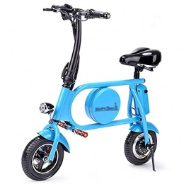 CYC Bike Folding Electric Commuter Bike City Ebike with 36v 11ah Lithium-ion Battery 400w Aluminum Alloy 25-35km / h Can Bear 120kg Front and Rear Disc Brakes Electric Bicyclessuitable for Men and Women, Blue