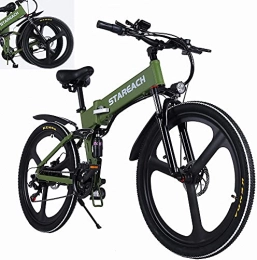 STAREACH Electric Bike Folding Electric Mountain Bike, 26 Inch, Foldable E-bike, Full Suspension, Removable Battery, UK 3 days fast & free delivery