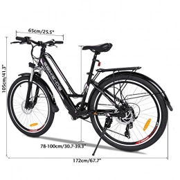 Free Venus 26inch Electric Bicycle 36V 8A Mountain Bike Ladies E-Bike Aluminum with 250W High Speed Brushless Motor, Large Capacity Lithium Battery