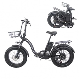 FRIKE Bike FRIKE Electric Bicycle Adult 20 * 4'' Electric Mountain Bike With 48V 18Ah Removable Battery Electric Bicycle 7 Speed Three Riding Modes E-Bike(Color:KF9)