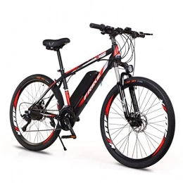 FRIKE Bike FRIKE Electric Bicycles, Adult Electric Bicycles, Electric Mountain Bikes，26’’ Electric Bikes For Adults, Electric Bicycle E-bike，21-speed(Color:Red)
