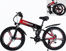 STAREACH Electric Bike Full Suspension Folding Electric Mountain Bike, 26 Inch, 48V E-bike, Removable Battery, UK 3 days fast & free delivery