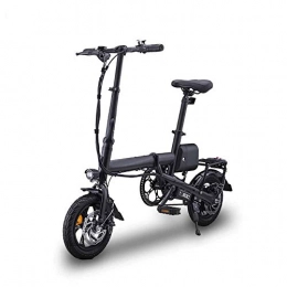 Fxwj Electric Bike Fxwj E-Bike 12-Inch Tires Portable Folding Electric Bike for Adults Men with 250W Lithium Battery Women Child City Bicycle Max Speed 25 Km / H