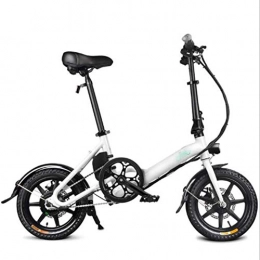 FZYE Bike FZYE 16 inch Folding Electric Bikes, 7.8A lithium battery Variable speed Boost Bicycle City commute Out Sports Cycling, White