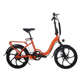 FZYE Bike FZYE 20 inche Folding Electric Bicycle, 36V 10A 250W City Bike front suspension fork LCD liquid crystal display Adult Outdoor Cycling, Orange