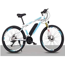 FZYE Electric Bike FZYE 26 In electric Bikes, 36V Lithium Battery Save Bike Bicycle Double Disc Brake Shock Absorber Adult Outdoor Cycling Travel, White