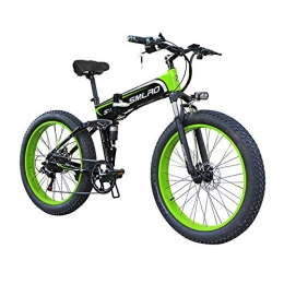 FZYE Electric Bike FZYE 26 inch Electric Bikes Beach 48V lithium battery Snowmobile, 4.0Fat tire Bicycle LED display Motorcycles Outdoor Cycling Travel Work Out, Green