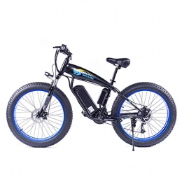 FZYE Electric Bike FZYE 26 inch Electric Snowfield Bikes, 48V / 13A Fat tire Off-road Bicycle absorber Cycling Bike Outdoor, Blue