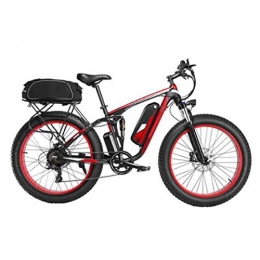 FZYE Electric Bike FZYE Aluminum alloy Electric Bikes, 26inch Tires Double Disc Brake Adult Bicycle LCD display shock-absorbing front fork Bike All terrain Outdoor, Red