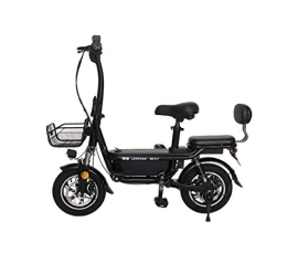 G.Z Electric Bike G.Z Folding Electric Bicycle, 12-Inch 48V250W Strong Magnetic Motor, Comfortable And Stable Parent-Child Mobility Assisted Electric Bicycle, Sine Wave Controller, 25KM / H, Black