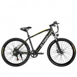 GTWO Bike G2 26 Inch Mountain Bike 48V 9.6Ah Lithium Battery 350W Electric Bike 5 Level Pedal Assist Lockable Suspension Fork (9.6Ah + 1 Spare Battery)