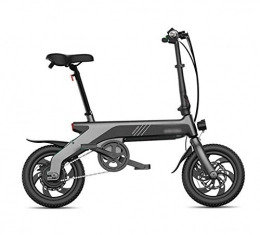 Gaoyanhang Electric Bike Gaoyanhang 12 inch electric bicycle - 350W 10AH ultra light lithium battery battery bicycle driving small folding E-Bike (Color : Black)