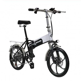 Gaoyanhang Bike Gaoyanhang 20-inch foldable bicycle with a 7-speed variable speed electric mountain bike 48V / 10AH lithium drive 350W brushless motor (Color : Black)