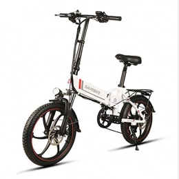 Gaoyanhang Bike Gaoyanhang 20 inche Electric Bicycle - 48V 10.4AH Road bike 350W Foldable Hybrid E-Bike 30-40km Mileage 25km / h (Color : White)