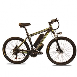 GASLIKE Electric Bike GASLIKE 26 Inch 48V Mountain Electric Bikes for Adult 350W Cruise Control Urban Commuting Electric Bicycle Removable Lithium Battery Three Working Modes, Yellow, 8Ah 350W