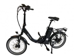 GermanXia Electric Bike GermanXia electric folding bike Mobilemaster Touring CH-15.6 7 G Shimano 20 inches with / without throttle grip, eTurbo of 250 watts and HR drive, up to 140 km range according to StVZO, Silver, Ohne Gasdrehgriff