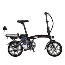 GEXING Electric Bike GEXING Folding Electric Car 48V250W motor, 8AH / 10AH / 12AH / 15AH lithium battery, bicycle pedal full suspension and disc brake (Color : Black, Size : D-(15AH))