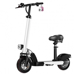 GEXING Electric Bike GEXING Folding Electric Car Light and foldable, top speed: 18km / h or more, men and women (Color : White, Size : 110 * 21 * 120cm)