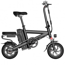 GEXING Electric Bike GEXING Folding Electric Car Portable and easy to store in caravans, cars. (Color : Black)