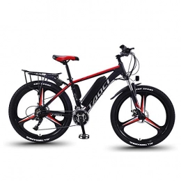 GFKD Electric Bikes for Adult, Mens Mountain Bike Magnesium Alloy Ebikes Bicycles All Terrain 26" 36V 350W Removable Lithium-Ion Battery for Outdoor Cycling Travel Work Out,Black,13AH90KM