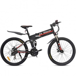 GG Electric Bike GG 26" Foldable Electric Mountain Assisted Bicycle Easy Carry Bike, 36V / 48V, 7.8Ah / 8.7Ah Lithuim Battery, 250W / 350W Brushless Power, 21 / 27Speeds(Black SW, 21S 250W 36V7.8Ah)