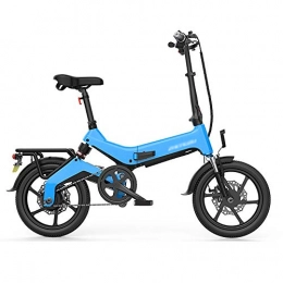 GGFHH Electric Bike GGFHH Folding EBike, 250W Electric Bicycle with Pedal for Adults and Teens 16" Electric Bike 24.5Mph with 36V Lithium-Ion Battery Ultra-light Magnesium Alloy Frame