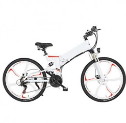 GHGJU Electric Bike GHGJU Bicycle electric bicycle 26 inch folding electric bicycle mountain bike moped adult Suitable for everyday sports and cycling (Color : White)