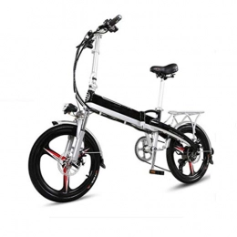 GHGJU Bike GHGJU Bicycle folding electric bicycle moped 48V mini variable speed electric bicycle Suitable for everyday sports and self-fitness (Color : Black)