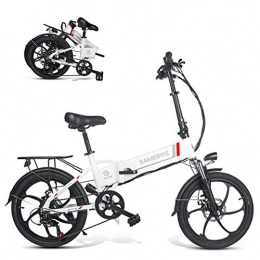 GHH Electric Bike GHH 20" Electric Bicycle 48V 350W High Speed Brushless Motor 7 Speed Electric Mountain Bike Aluminum Alloy Bicycles All Terrain, Smart Mountain Lightweight Ebike for Mens