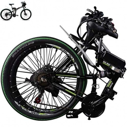 GHH Bike GHH Adult folding electric bike 26" Outdoor Mountain MTB Wheel Mens Hybrid Bike, Removable Lithium-Ion Battery (48V 350W) with Double Disc Brake