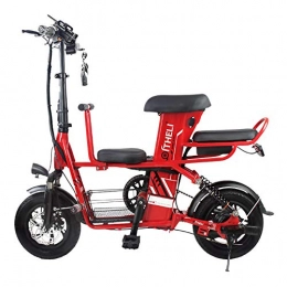 GJBHD Bike GJBHD Adult Folding Electric Car Lithium Battery 10A Battery Life About 30 Kilometers Electric Bicycle Folding Battery Car red 12inches