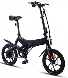 GJJSZ Bike GJJSZ Folding Electric Bicycle, Variable Speed Small Portable Ultra Light Easy To Store Foldable Frame Portable Lithium Battery Adult Men And Women