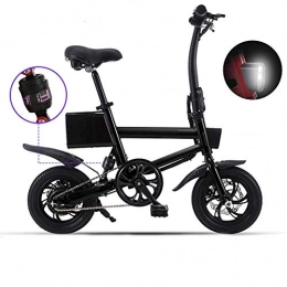 GJJSZ Bike GJJSZ Upgraded Travel Electric Bike, 240W 12'' Electric Bicycle with Removable 36V 5.2 AH Lithium-Ion Battery Three Modes