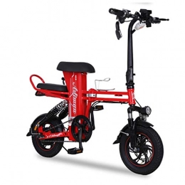 GLY Electric Bike GLY Red Folding Electric For 2 People Bicycle E Bikes Electric Bike Foldaway Ebike Folding Bike Electric Bicycles Electric Bike For Adults