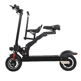 Gmadostoe Electric Scooter with Seat, Mini Folding Electric Car Bike Rechargeable,Travel Pedal Small Battery Car 3 Riding Modes with LED Lighting Unisex