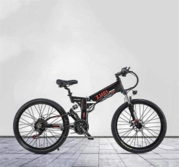 GMZTT Electric Bike GMZTT Unisex Bicycle 26 Inch Adult Foldable Electric Mountain Bicycle, 48V Lithium Battery, Aluminum Alloy Multi-Link Off-Road Electric Bicycle, 21 Speed (Color : A)