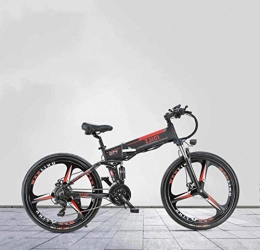 GMZTT Electric Bike GMZTT Unisex Bicycle 26 Inch Adult Foldable Electric Mountain Bicycle, 48V Lithium Battery, With Oil Brake Aluminum Alloy Electric Bicycle, 21 Speed (Color : B)