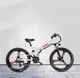GMZTT Electric Bike GMZTT Unisex Bicycle Adult Foldable Electric Mountain Bicycle, 48V Lithium Battery, Aluminum Alloy Multi-Link Suspension, 26 Inch Magnesium Alloy Wheels (Color : A)