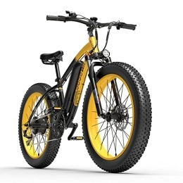 GOGOBEST Bike GOGOBEST Fat Tire Electric Bike GF600, 26 Inch Electric Mountain Bike for Adults 3 Work Modes, Yellow
