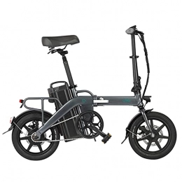 Goutui Electric Bike Goutui Electric Bicycle 48v 350w 3 Gear Power City Bike Brushless Motor Folding E-bike with 14 Inflation Tire Max 25km / h