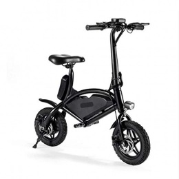 GOUTUIZI Bike GOUTUIZI Electric Bike, Folding E-bike, 12inch Lightweight, Max Speed 25km / h, Removable Charging Lithium Battery 350W / 36V(black)