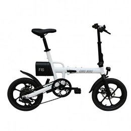 Gowell Electric Bike Gowell Portable folding electric bike 36V 7.8AH 250W Electric Bike Folded E-bike Aluminium Alloy 16 inch Max Speed 25KM / H, White