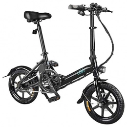 GoZheec Bike GoZheec FIIDO D3 Electric Bike, Folding E Bikes 7.8AH 36V Battery with Shockproof Tire for Men Teenagers Outdoor Fitness City Commuting, Black
