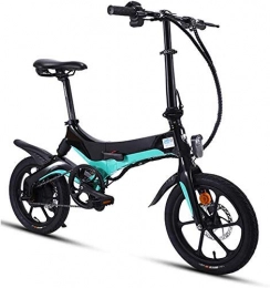 Gpzj Electric Bike Gpzj Folding Electric Bicycle, Detachable 36V Suspension Aluminum Alloy Frame Light Folding City Bicycle Non-Slip Explosion Proof for Adult Student