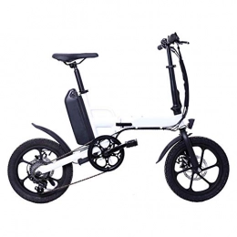 Gpzj Bike Gpzj Folding Electric Bike 16", 36V13ah Lithium Battery with LCD Instrument Panel Front And Rear Disc Brakes LED Highlight Light
