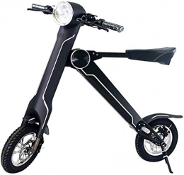 Gpzj Electric Bike Gpzj Folding Electric Bike, Adult Easy Folding And Carry Design Lightweight And Aluminum Folding Bike with Pedals Lithium Battery Bike Outdoors Adventure, Black